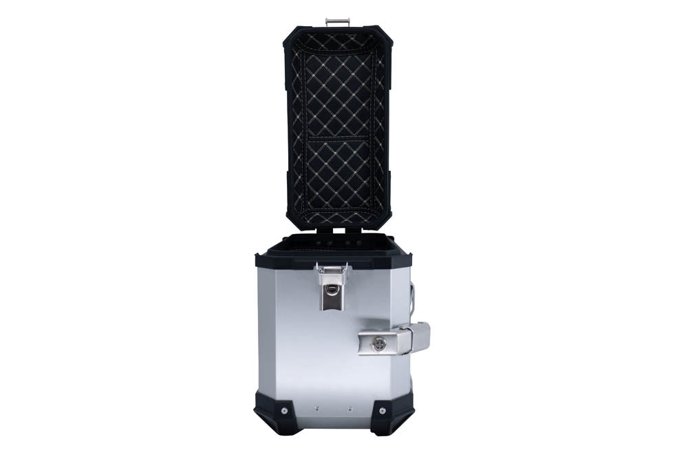 BMW F 850 GS 2018-2020 GPR Tech 38+32L Aluminum Side Cases, Silver with Pannier Holders - photo 4