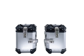 Kawasaki Versys 650 2023-2026 GPR Tech 38+38L Aluminum Side Cases, Silver with Pannier Holders - photo 1