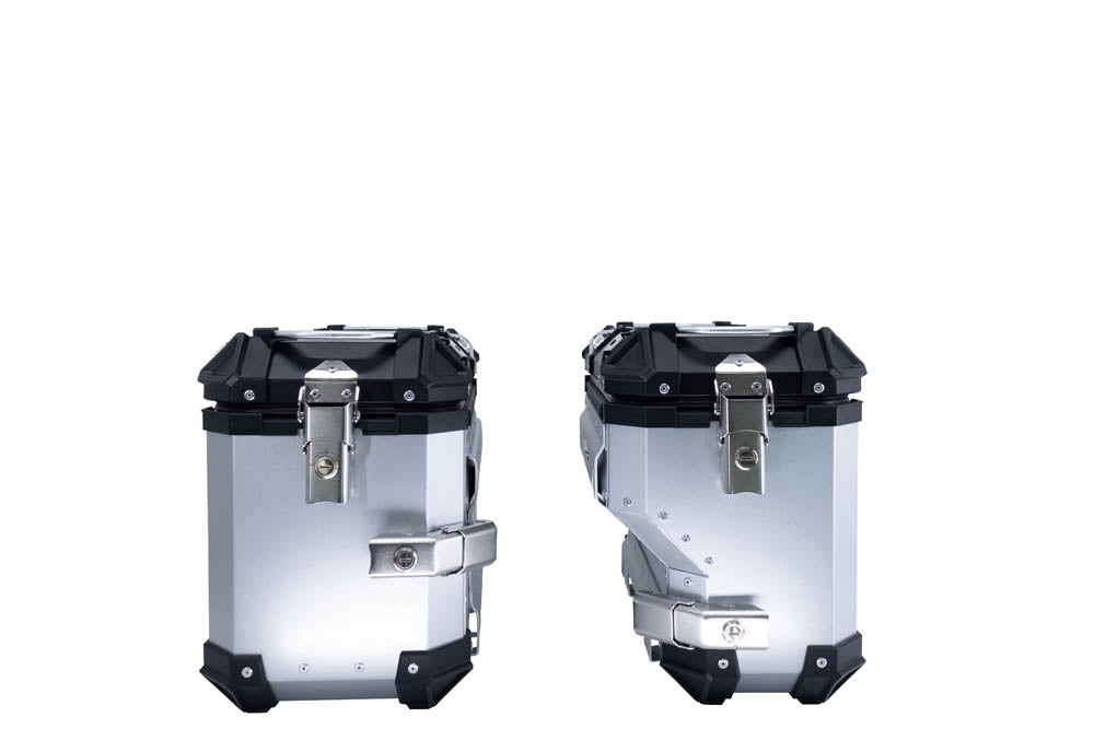 Harley Davidson Pan America 1250 2020-2024 GPR Tech 38+32L Aluminum Side Cases, Silver with Pannier Holders - photo 5