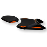 KTM 790 Duke 2018-2025 Seat Cover Tappezzeria Italia TPZ Comfort in Orange and Black