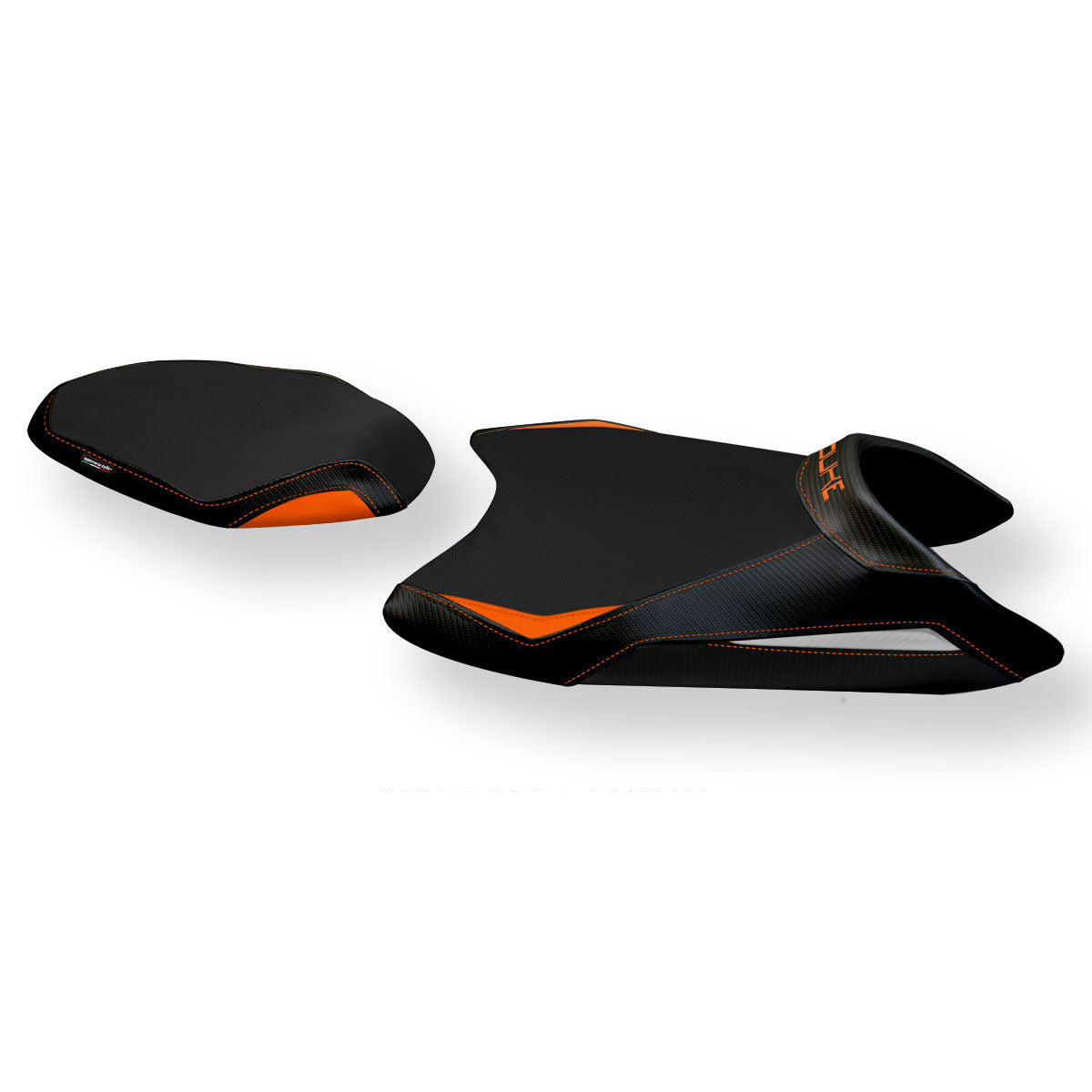 KTM 790 Duke 2018-2025 Seat Cover Tappezzeria Italia TPZ Comfort in White and Orange