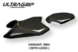 KTM 890 Duke 2023-2026 Seat Cover Tappezzeria Italia TPZ Ultragrip in White and Black