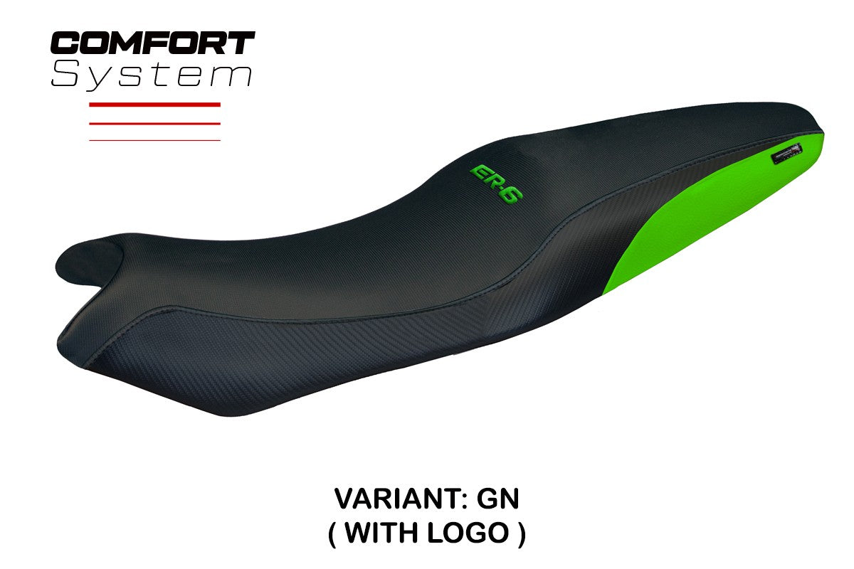 Kawasaki ER 6N / ER 6F 2005-2010 2011 Seat Cover Tappezzeria Italia TPZ Comfort Green Black