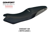 Funda Asiento Kawasaki ER 6N / ER 6F 2005-2010 2011 Tappezzeria Italia TPZ Comfort Gris Negro