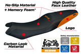 Kawasaki ER 6N / ER 6F 2005-2011 Seat Cover Tappezzeria Italia TPZ Comfort Orange Black