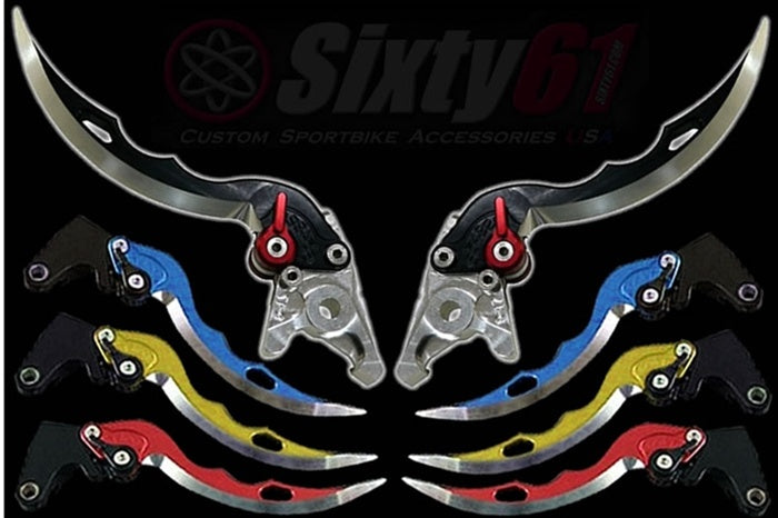 Kawasaki Brake & Clutch Levers, Adjustable Blade Style – Sixty61
