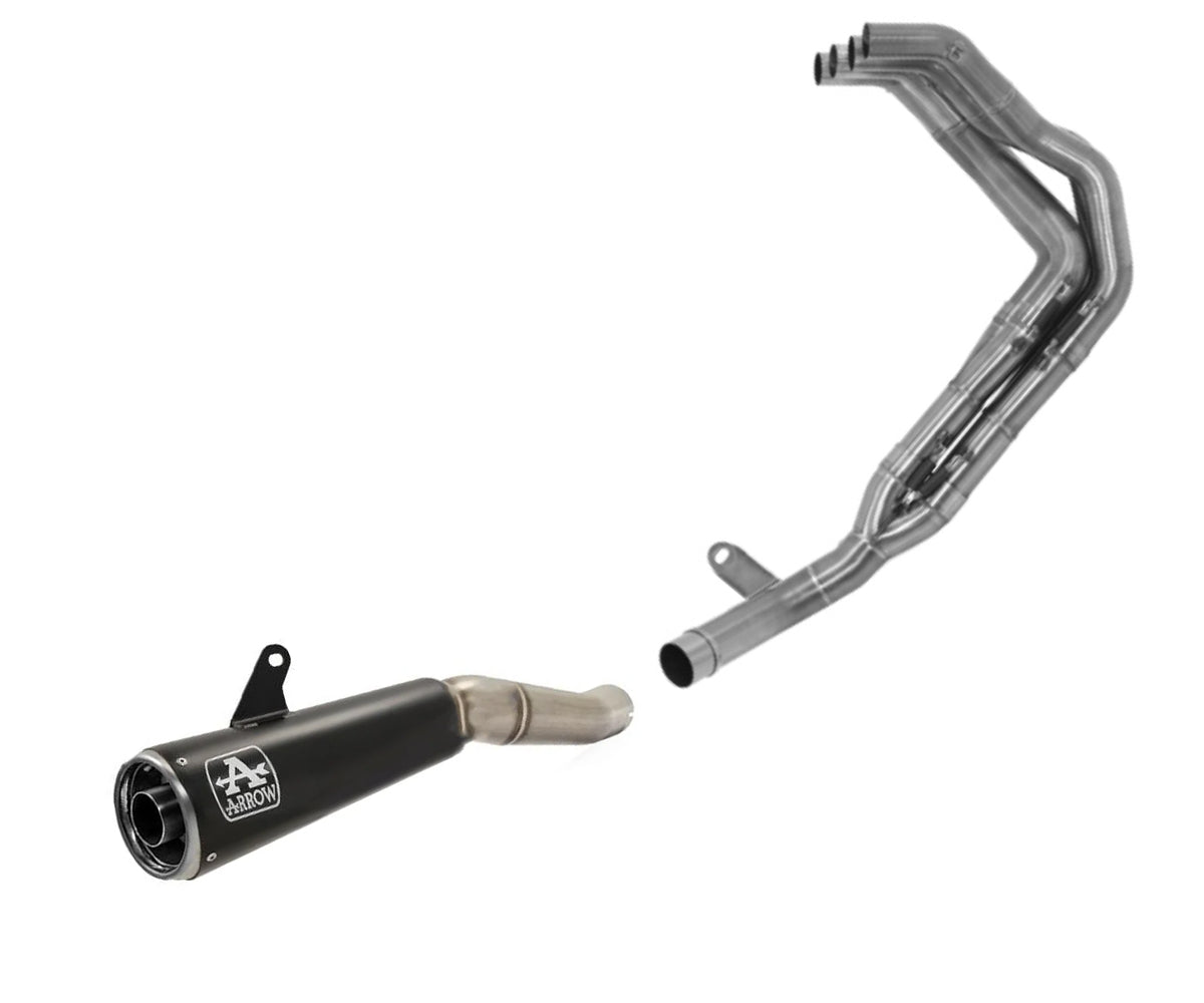 Colectores de carreras Arrow Kawasaki Z900 4:2:1 sin catalizador para silenciadores originales y Arrow 71661mi