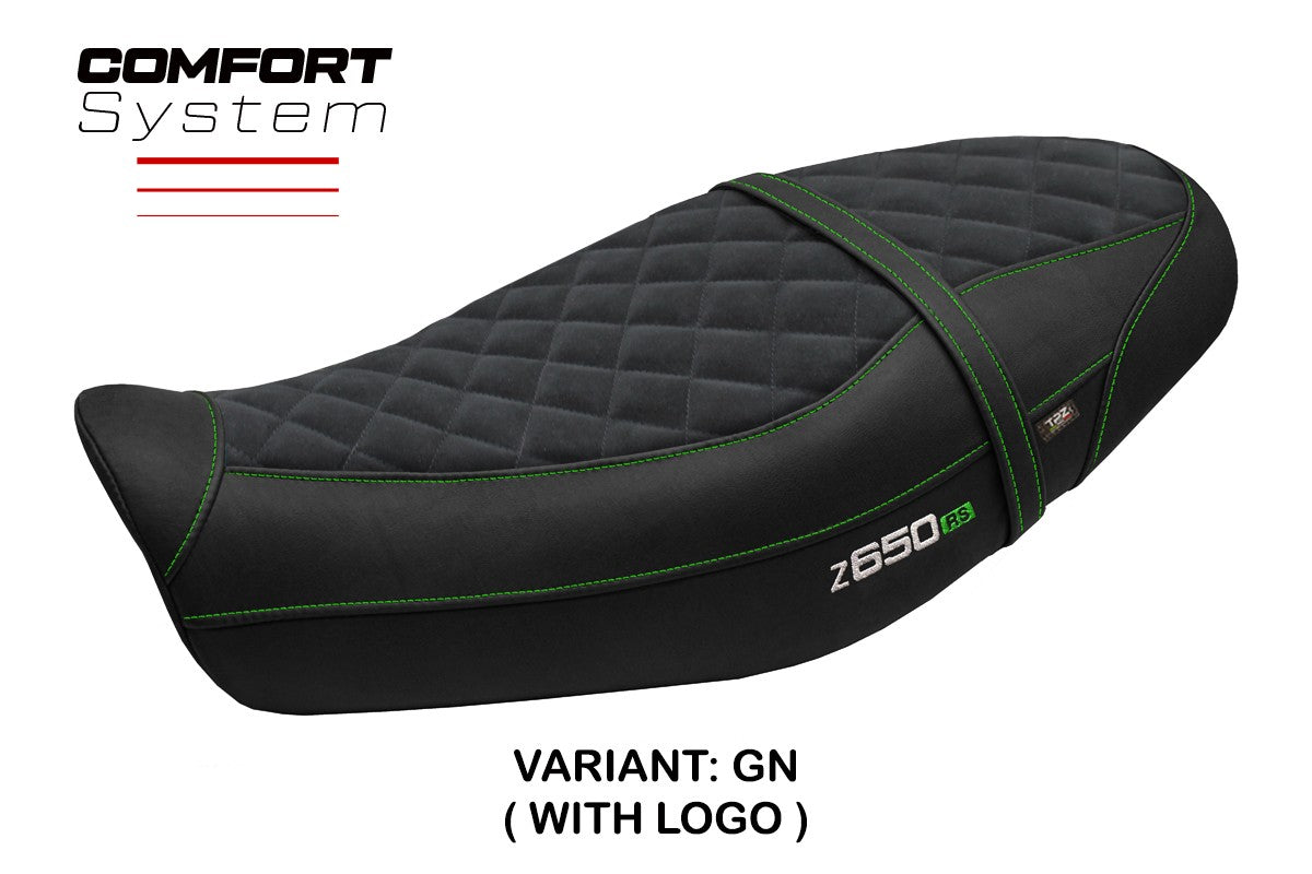 Kawasaki Z650RS 2022-2026 Seat Cover TPZ Italia Velvet Comfort Green