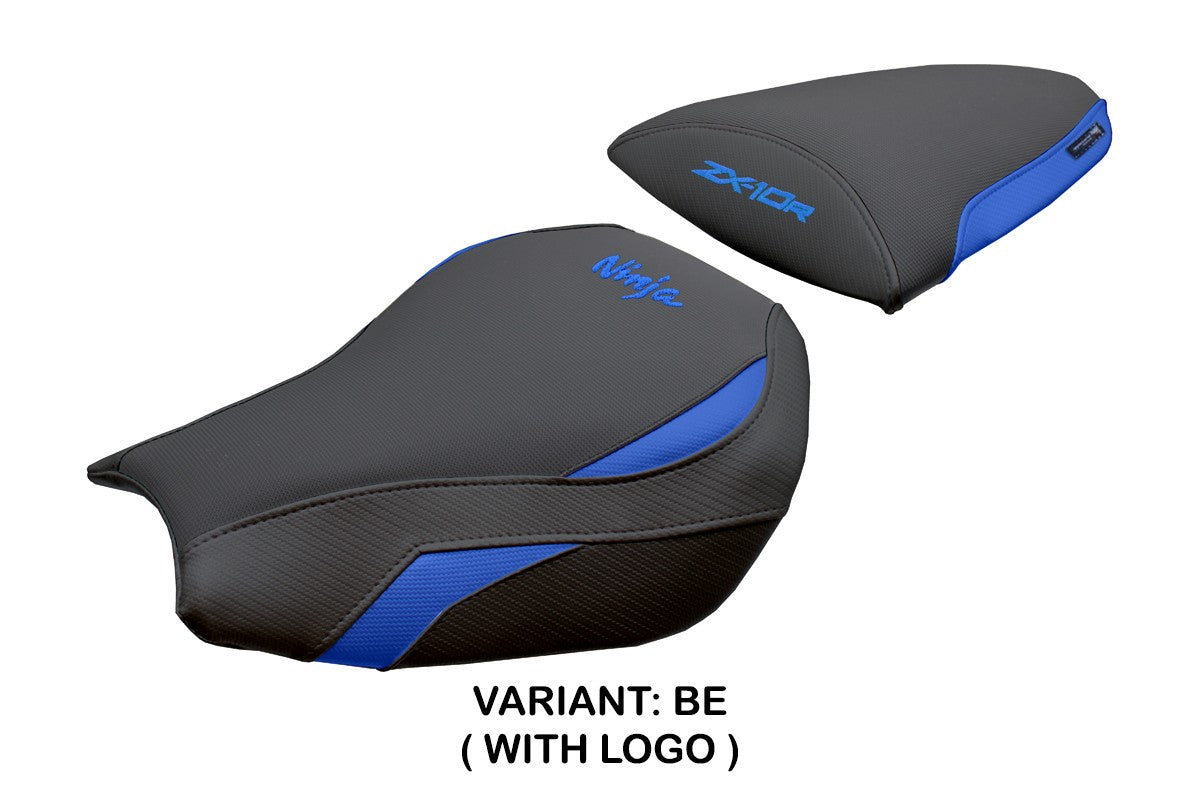 Funda de asiento Kawasaki Ninja ZX 10 R 2006-2007 Tappezzeria Italia TPZ Azul Negro