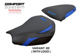 Funda de asiento Kawasaki Ninja ZX 10 R 2006-2007 Tappezzeria Italia TPZ Comfort Azul Negro