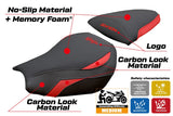 Funda de asiento Kawasaki Ninja ZX 10 R 2006-2007 Tappezzeria Italia TPZ Comfort Rojo Negro
