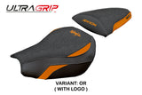 Funda de asiento Kawasaki Ninja ZX 10 R 2006-2007 Tappezzeria Italia TPZ Ultragrip Naranja Negro