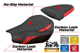 Funda de asiento Kawasaki Ninja ZX 10 R 2006-2007 Tappezzeria Italia TPZ Ultragrip Rojo Negro