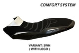KTM 1050 Adventure 2015-2016 Seat Cover Tappezzeria Italia TPZ Comfort in White and Black