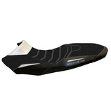 Funda de asiento KTM 1050 Adventure 2015-2016 Tappezzeria Italia TPZ Ultragrip en blanco y negro