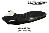 Funda de asiento KTM 1050 Adventure 2015-2016 Tappezzeria Italia TPZ Ultragrip en blanco y negro