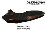 KTM 1050 Adventure 2015-2016 Seat Cover Tappezzeria Italia TPZ Ultragrip in Black and Orange SE