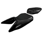 KTM 125 Duke 2017-2025 Seat Cover Tappezzeria Italia TPZ Ultragrip in Silver and Black