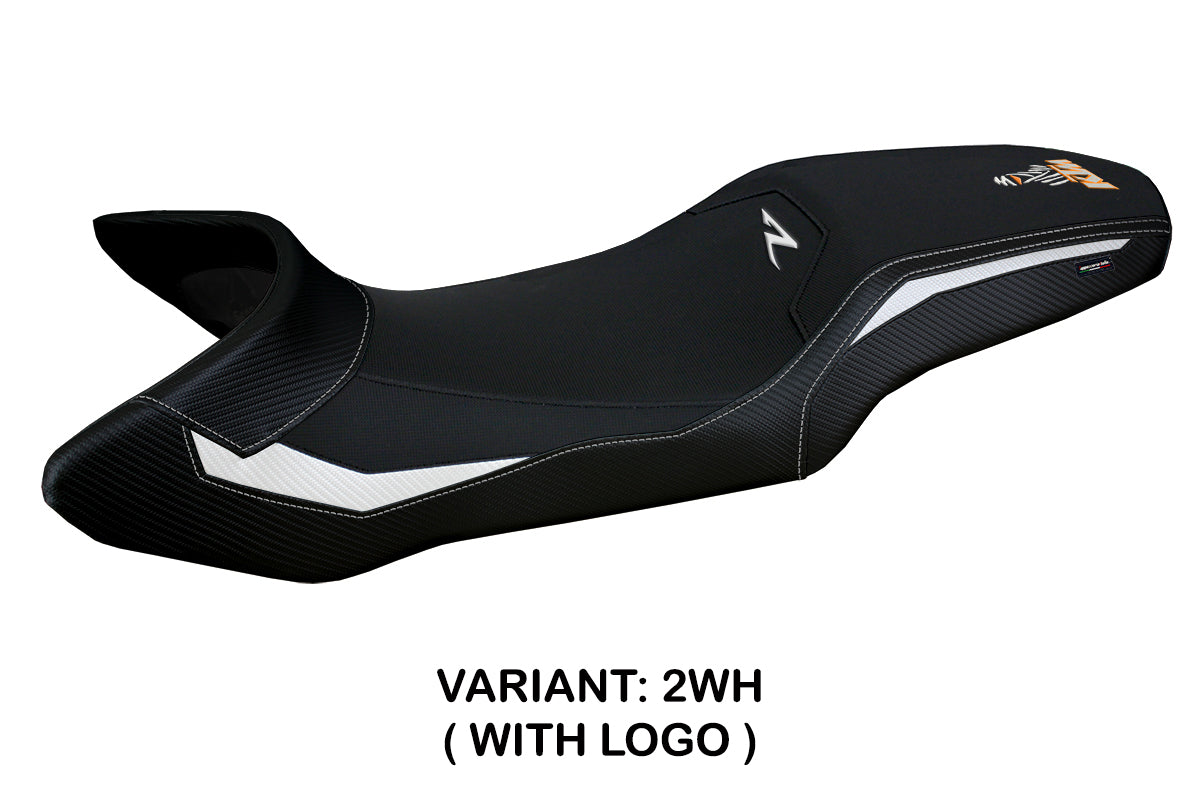 KTM 1290 Super Adventure R 2021-2023 Seat Cover Tappezzeria Italia TPZ in White and Black