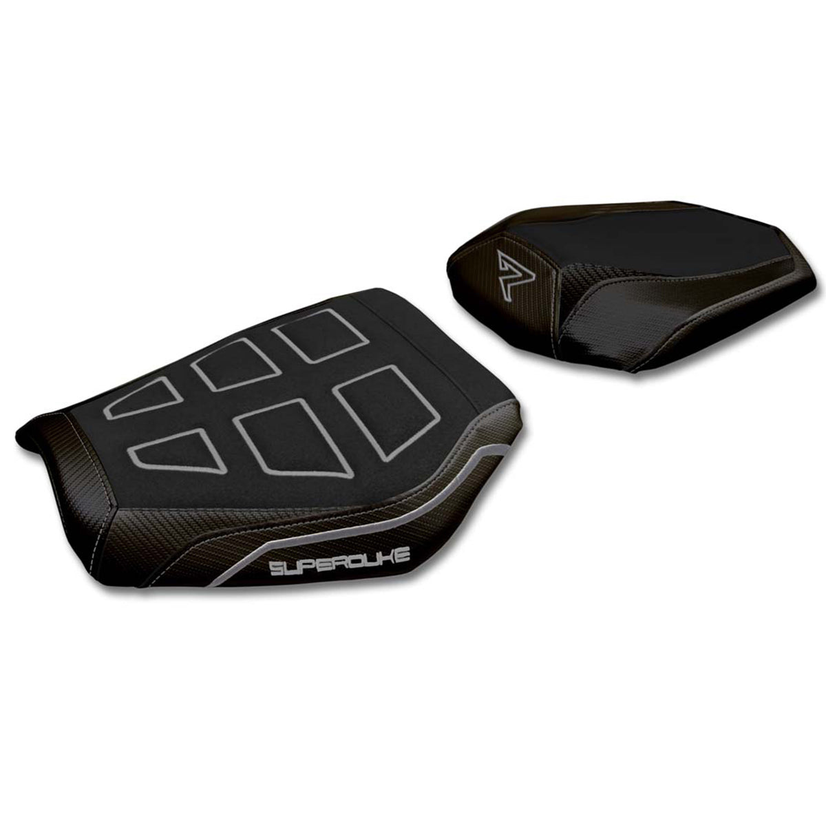 Funda de asiento KTM 1290 Super Duke R 2020-2023 Tappezzeria Italia TPZ Ultragrip en negro