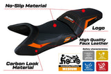 KTM 1390 Super Adventure S 2025 Seat Cover Tappezzeria Italia TPZ Orange Black