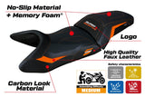 KTM 1390 Super Adventure S 2025 Seat Cover Tappezzeria Italia TPZ Comfort Orange Black