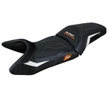 KTM 1390 Super Adventure S 2025 Seat Cover Tappezzeria Italia TPZ Ultragrip White Black