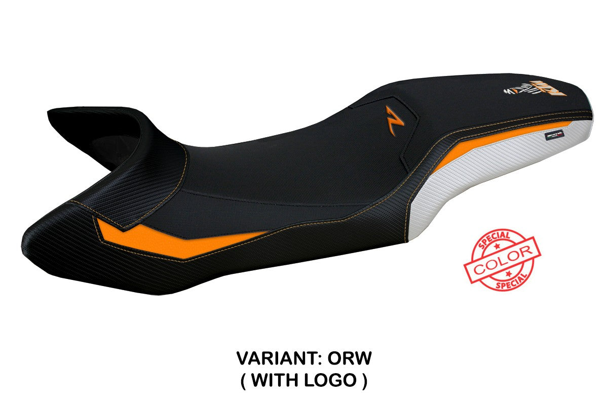 KTM 1390 Super Adventure R 2025 Seat Cover Tappezzeria Italia TPZ Orange White Black