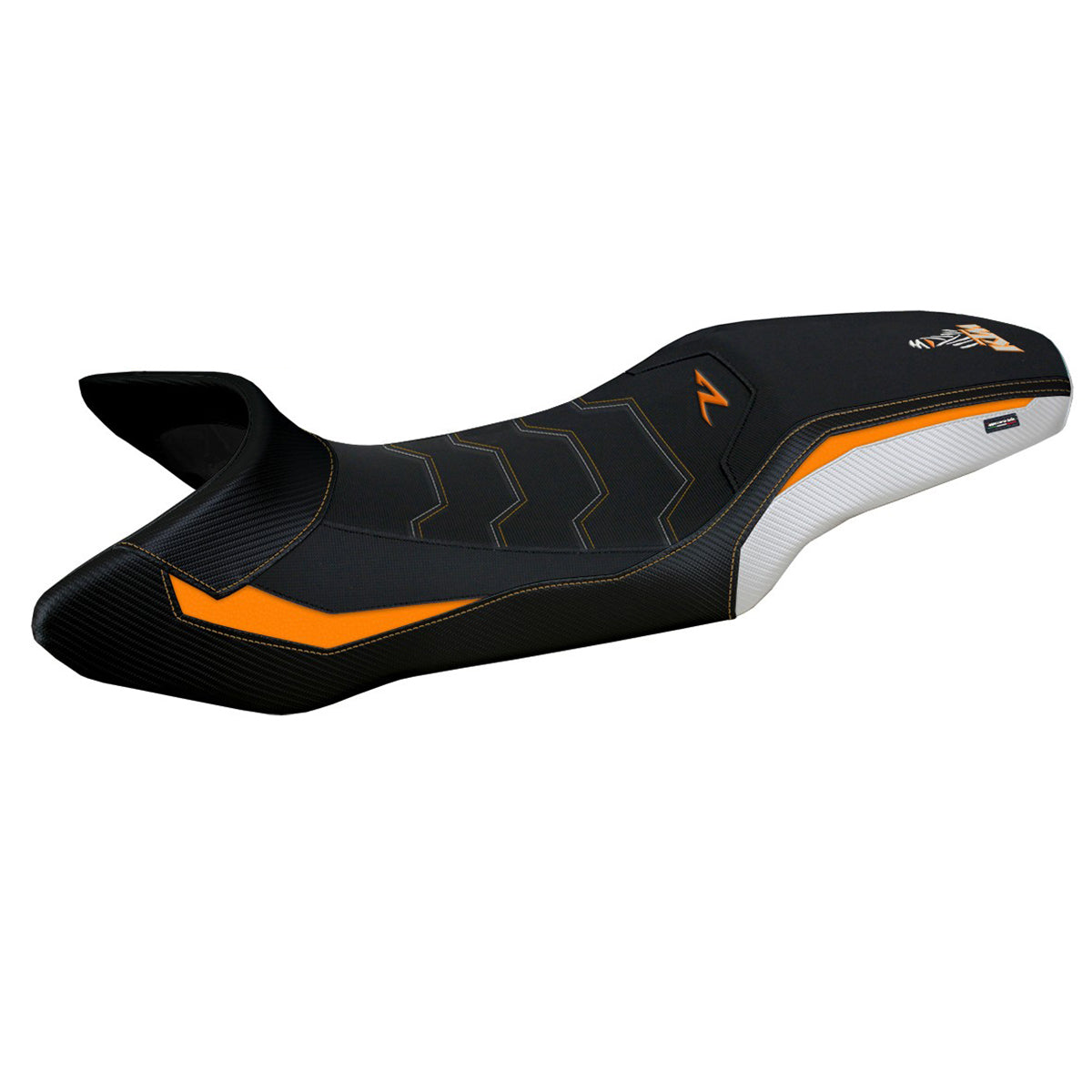KTM 1390 Super Adventure R 2025 Seat Cover Tappezzeria Italia TPZ Comfort Orange White