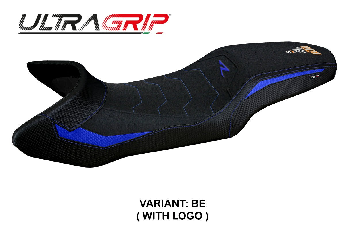 Funda de asiento KTM 1390 Super Adventure R 2025 Tappezzeria Italia TPZ Ultragrip Azul Negro