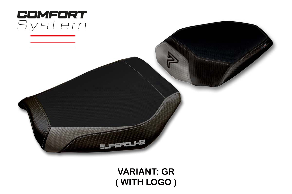 KTM 1390 Super Duke R 2024-2025 Seat Cover Tappezzeria Italia TPZ Comfort in Grey and Black