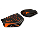 KTM 1390 Super Duke R 2024-2025 Seat Cover Tappezzeria Italia TPZ Ultragrip in Orange Grey and Black