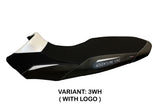 Funda de asiento Tappezzeria Italia TPZ para KTM 1090 Adventure R 2017-2019 en blanco y negro