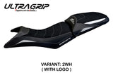 KTM 390 Adventure 2020-2025 Seat Cover Tappezzeria Italia TPZ Ultragrip in White and Black