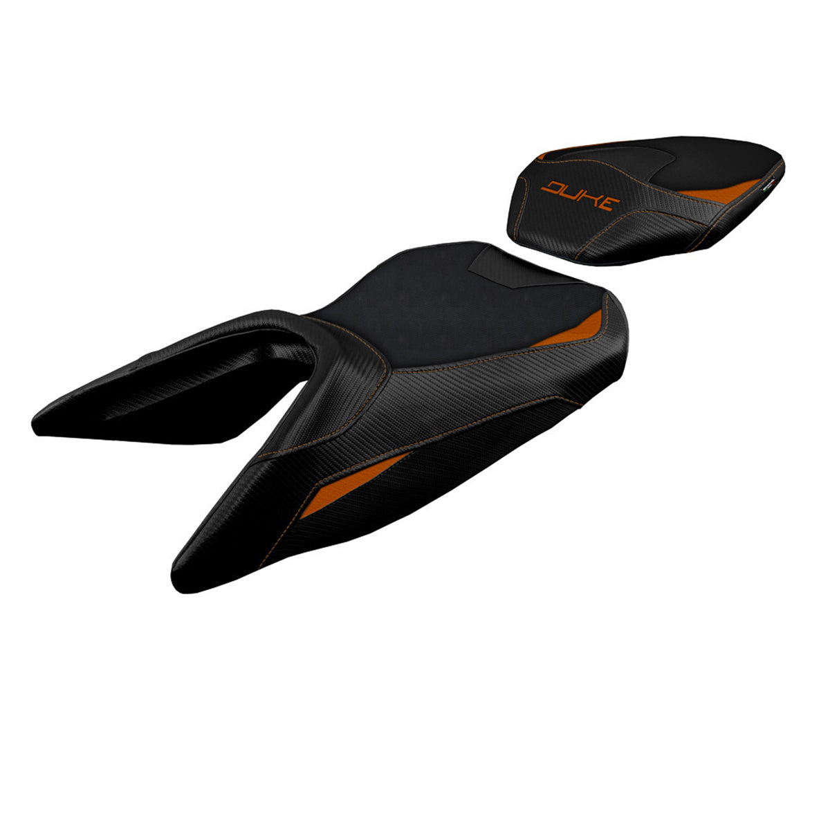 KTM 390 Duke 2017-2023 Seat Cover Tappezzeria Italia TPZ Comfort in Orange and Black