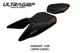 KTM 390 Duke 2017-2023 Seat Cover Tappezzeria Italia TPZ Ultragrip in Orange and Black