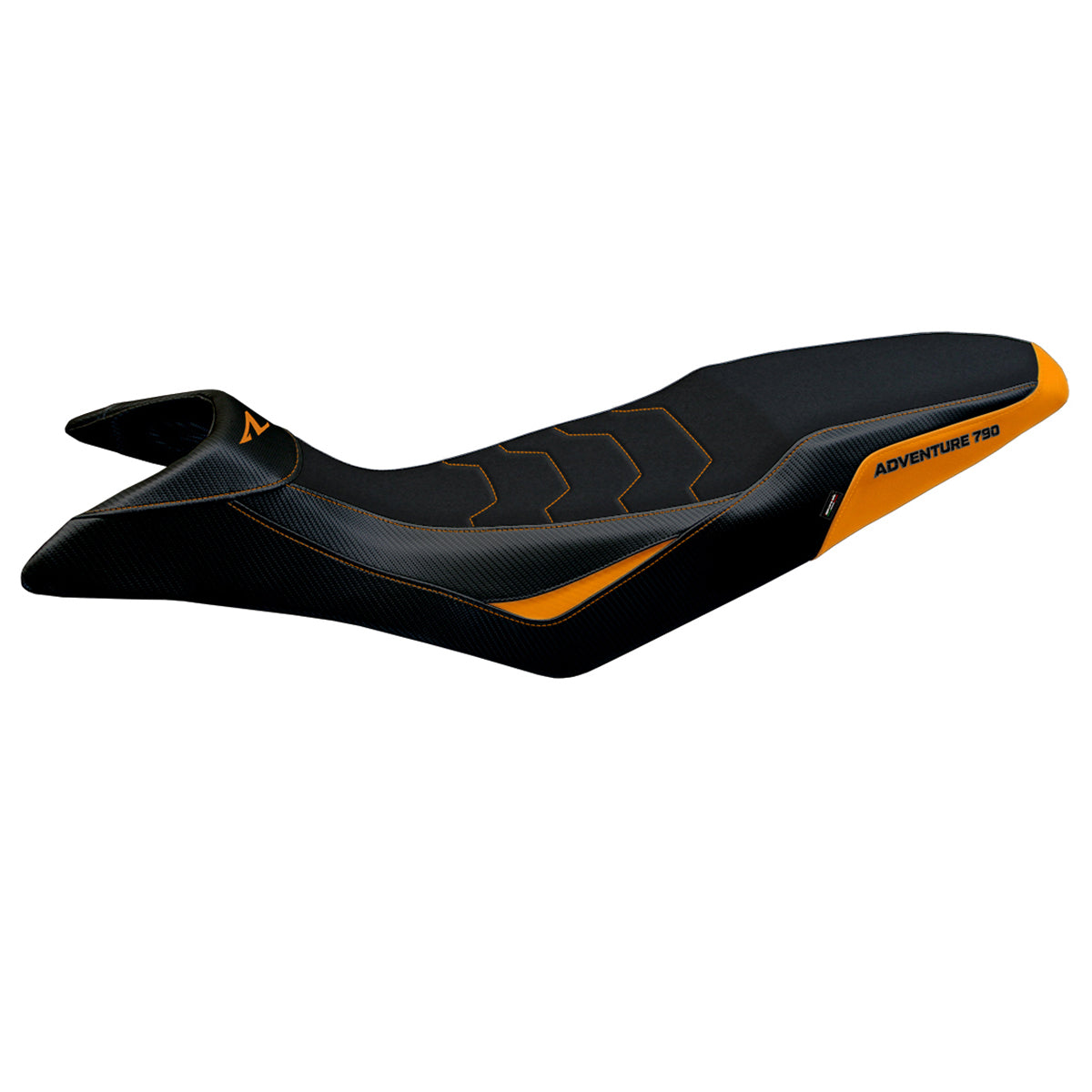 KTM 790 Adventure R 2019-2020 Seat Cover Tappezzeria Italia TPZ Ultragrip in Orange and Black