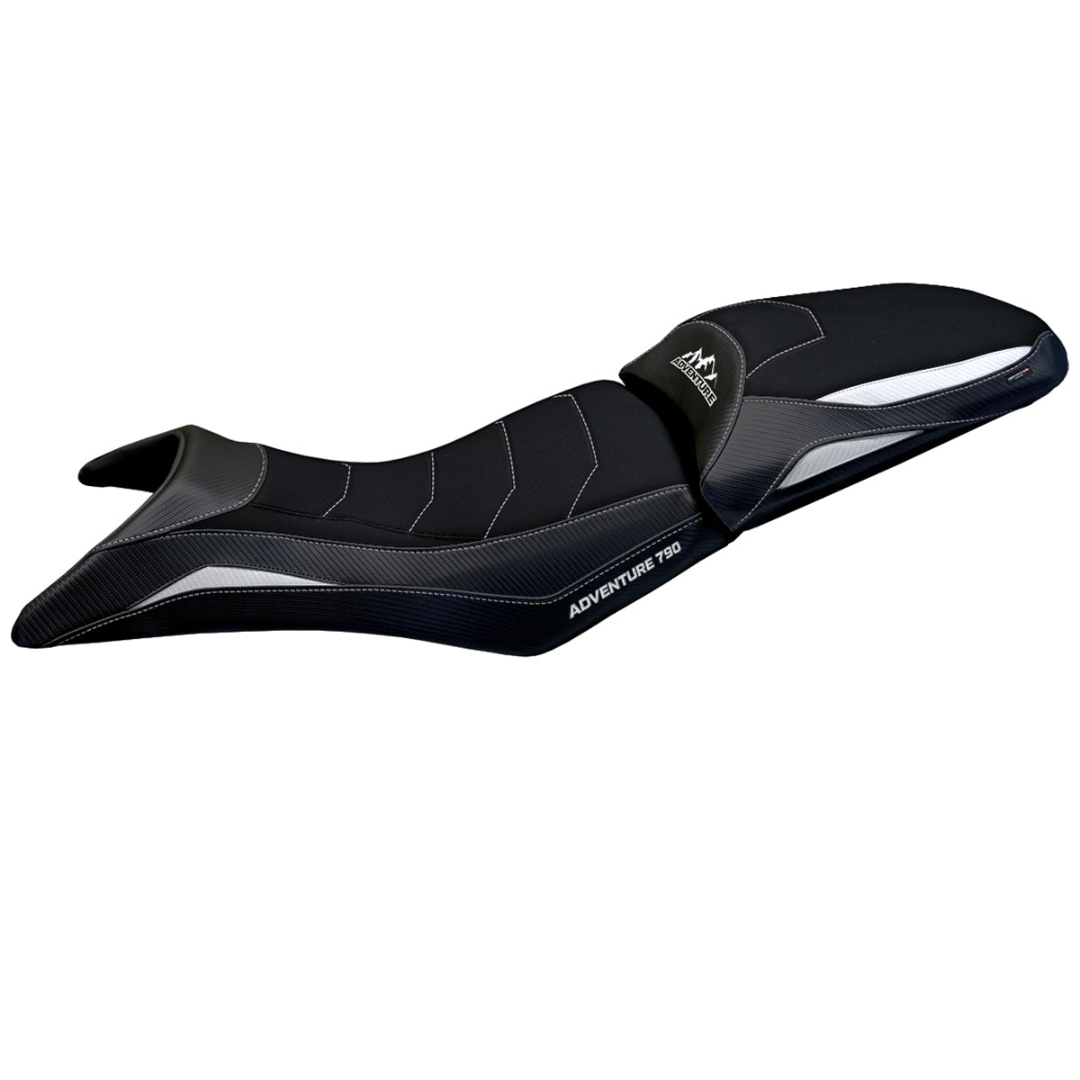 KTM 790 Adventure S 2019-2020 Seat Cover Tappezzeria Italia TPZ Comfort in White and Black