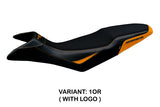 Funda de asiento Tappezzeria Italia TPZ para KTM 890 Adventure R 2021-2025 en naranja y negro