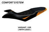 KTM 890 Adventure R 2023-2026 Seat Cover Tappezzeria Italia TPZ Comfort in Orange and Black