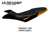 KTM 890 Adventure R 2023-2026 Seat Cover Tappezzeria Italia TPZ Ultragrip in Orange and Black
