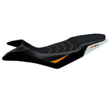 KTM 890 SMT 2023-2026 Seat Cover TPZ Italia Ultragrip White Orange Black