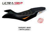 KTM 890 SMT 2023-2026 Seat Cover TPZ Italia Ultragrip White Orange Black