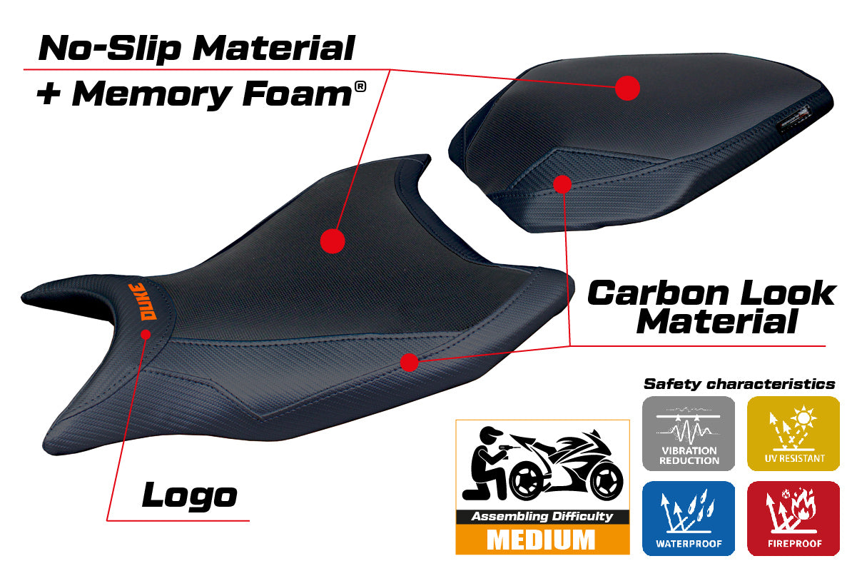 KTM 990 Duke 2024-2025 Seat Cover Tappezzeria Italia TPZ Comfort in Black