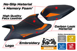 KTM 990 Duke 2024-2025 Seat Cover Tappezzeria Italia TPZ Comfort in Orange and Black