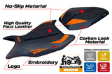 KTM 990 Duke 2024-2025 Seat Cover Tappezzeria Italia TPZ Ultragrip in Orange and Black