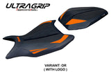KTM 990 Duke 2024-2025 Seat Cover Tappezzeria Italia TPZ Ultragrip in Orange and Black