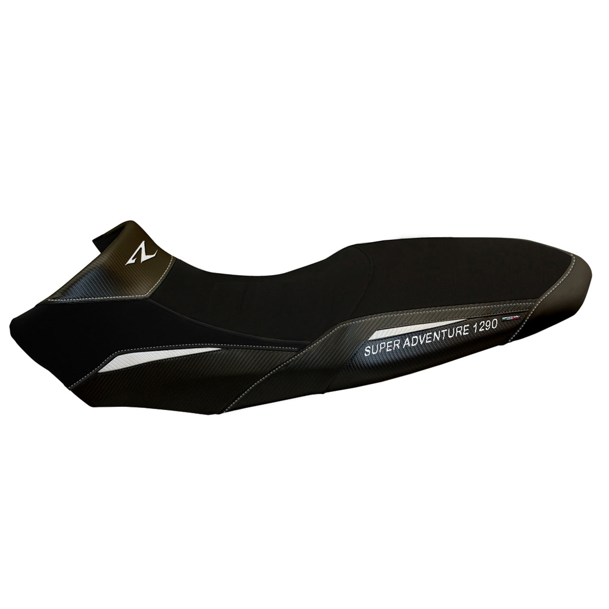 KTM 1290 Super Adventure R 2017-2020 Seat Cover Tappezzeria Italia TPZ in Black and White