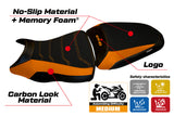 Funda para asiento Kawasaki ER-6N ER-6F 2012-2016 Tappezzeria Italia TPZ Comfort en naranja