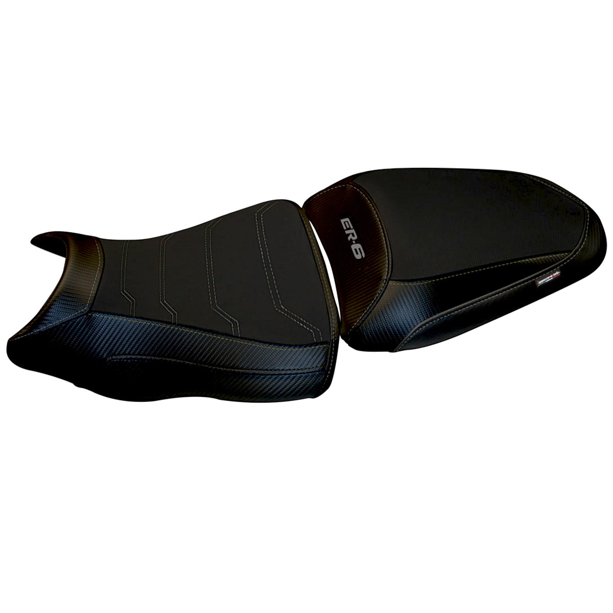 Funda para asiento Kawasaki ER-6N ER-6F 2012-2016 Tappezzeria Italia TPZ Comfort en negro